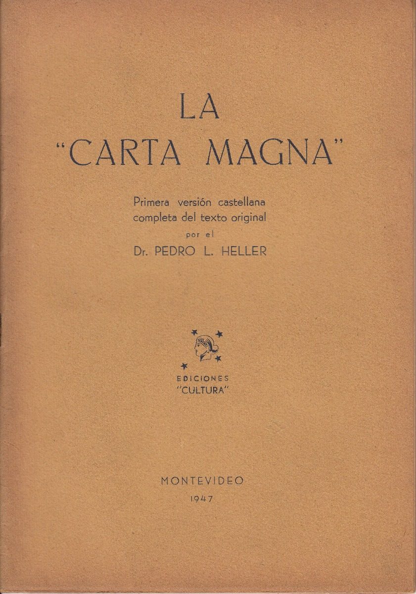 Carta Magna Britanica 1215 En Español Pedro Heller Uruguay 