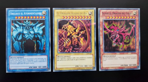 Cartas Yugioh Dioses Egipcios (3 Cartas) / En Español 