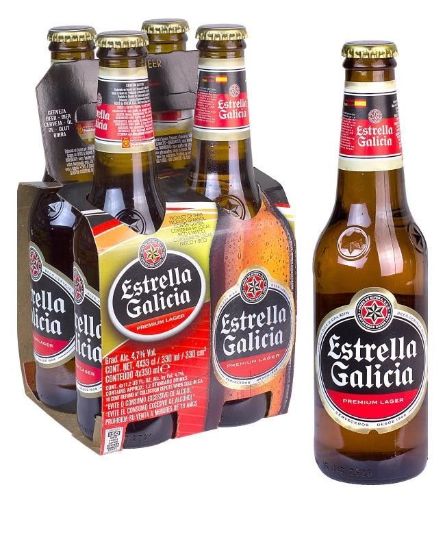 Cerveza Estrella Galicia Con Alcohol X 24 - España - $ 1.990,00 en