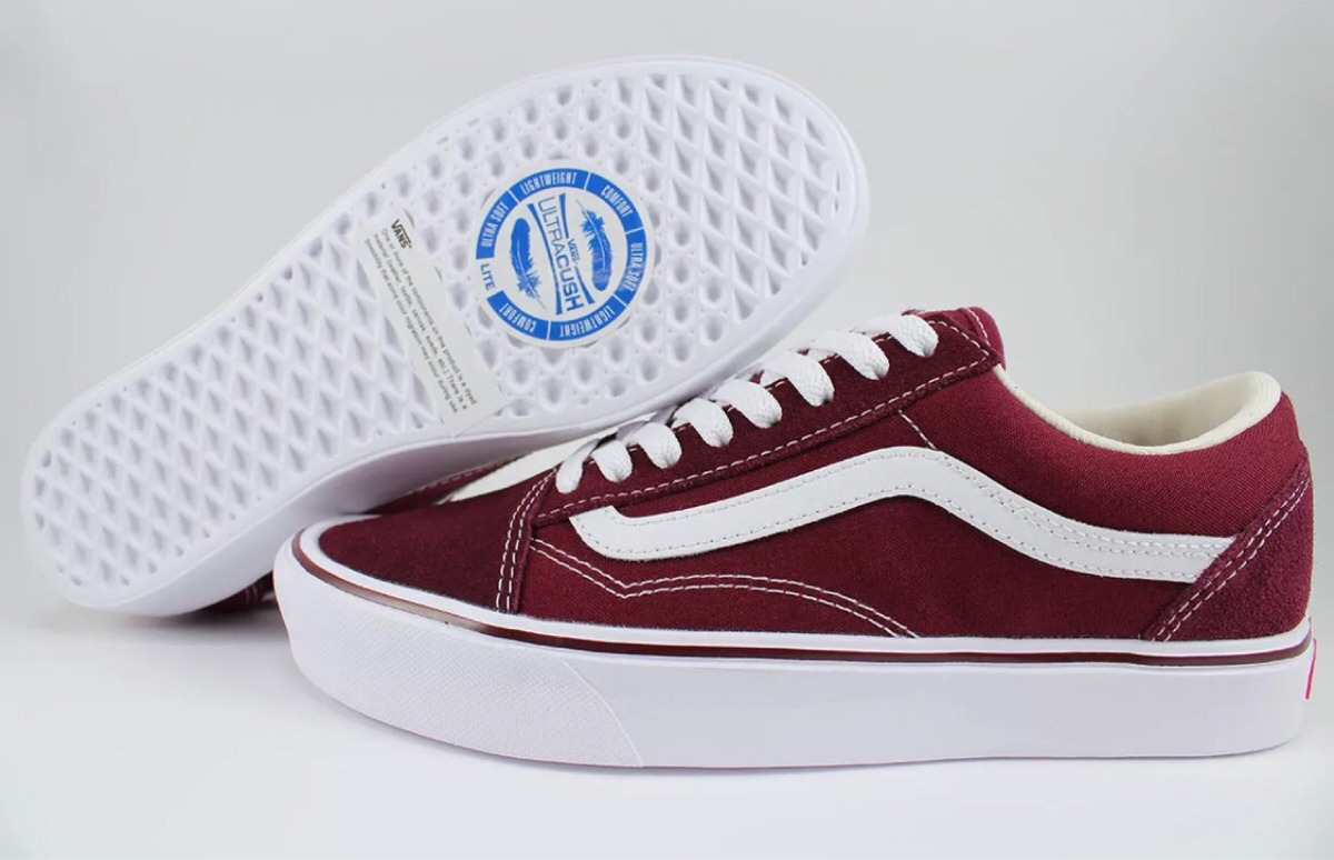 vans platform bordo