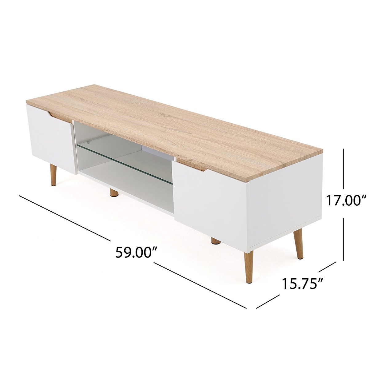 Christopher Knight Home 299074 Rowan Tv Stand White U S 1 543 50 Christopher Knight Home 299074 Rowan Tv Stand White Cargando Zoom