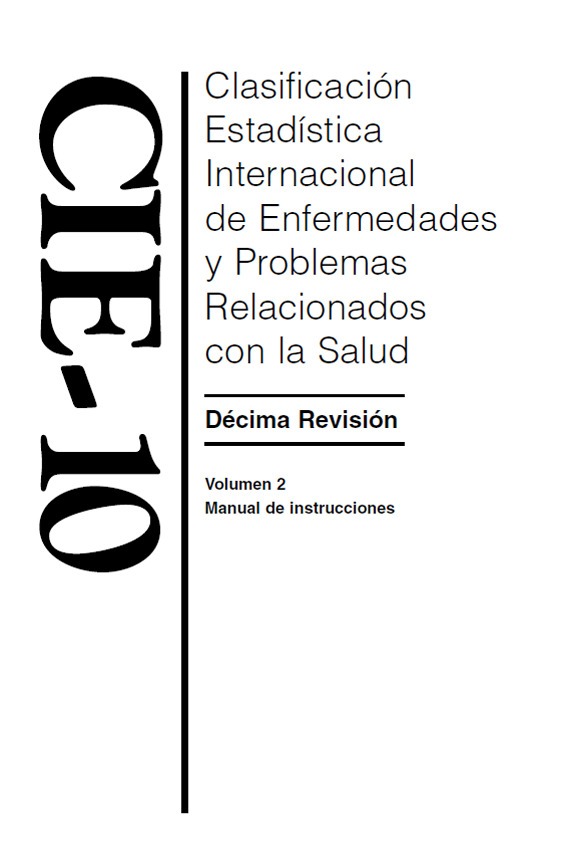 Cie-10 Clasificación Inter. De Enfermedades 10ª Version Pdf - $ 350,00 en Mercado Libre