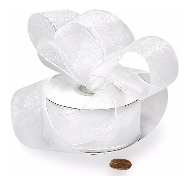 25 metros X 15mm Negro Cinta de Organza Transparente con Borde de raso negro de la cinta de organza