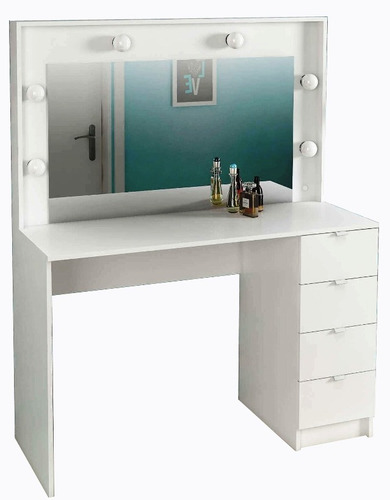 Cómoda Tocador Con Espejo Y Luces Integradas - Milenio - $ 5.490,00 en Mercado Libre