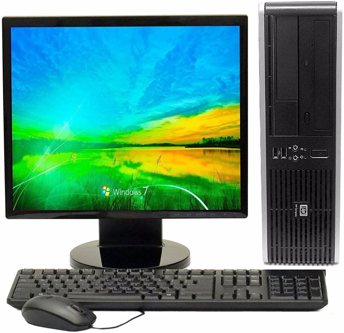 Pc Computadora Dual Completa Monitor Teclado Mouse Parlantes 4 990