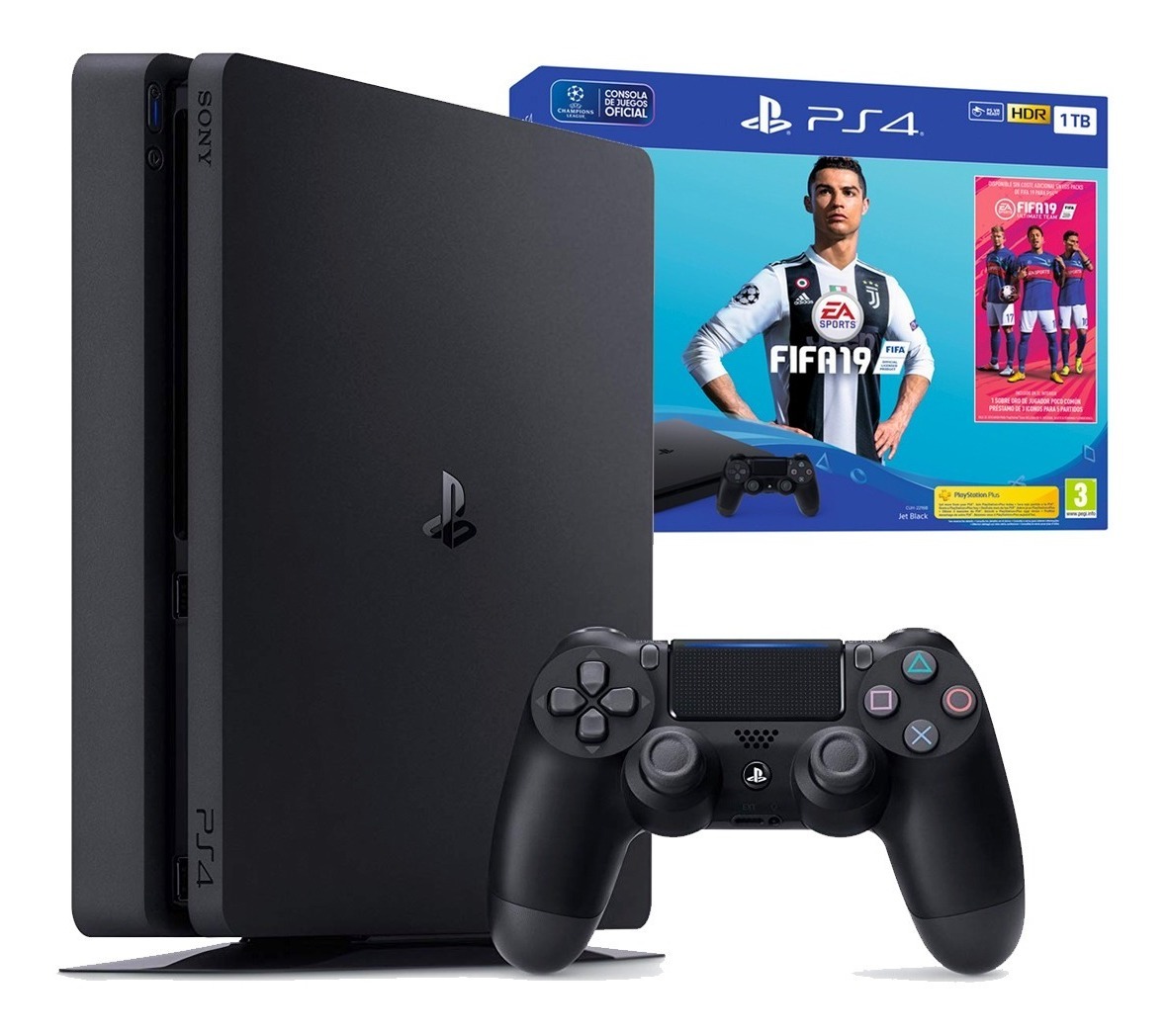 Consola Ps4 Play Station 4 Slim 1tb + Fifa 2019 Nueva! Amv ...
