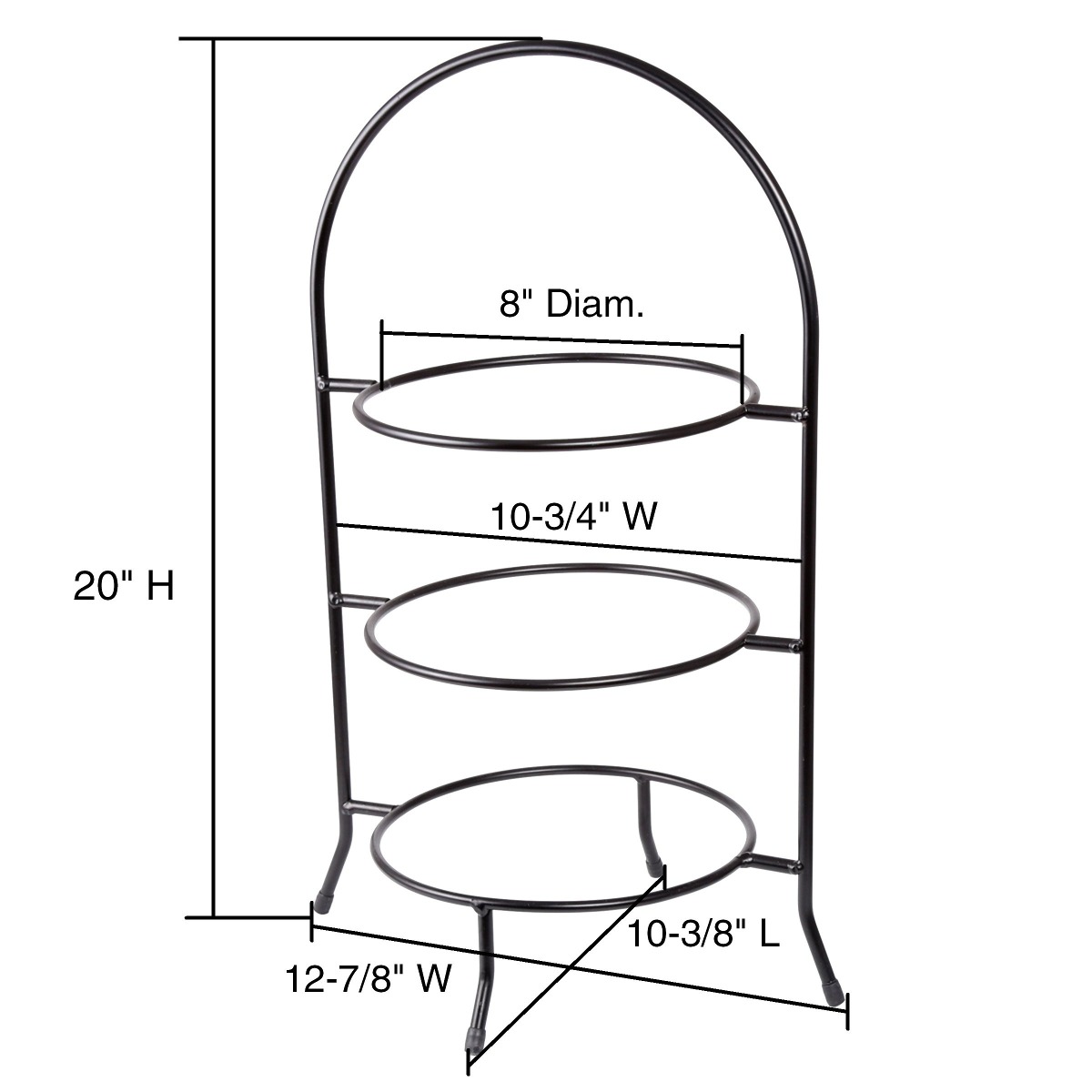 Creative Home 73045 3 Tier Dinner Plate Rack 20 Pulgadas U S 54 Creative Home 73045 3 Tier Dinner Plate Rack 20 Pulgadas Cargando Zoom