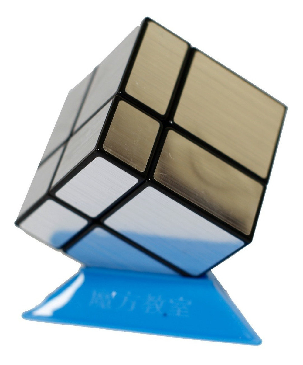 Cubo Magico 2x2 De Rubik 2x2x2 Mirror Shengshou Plateado 40000 En