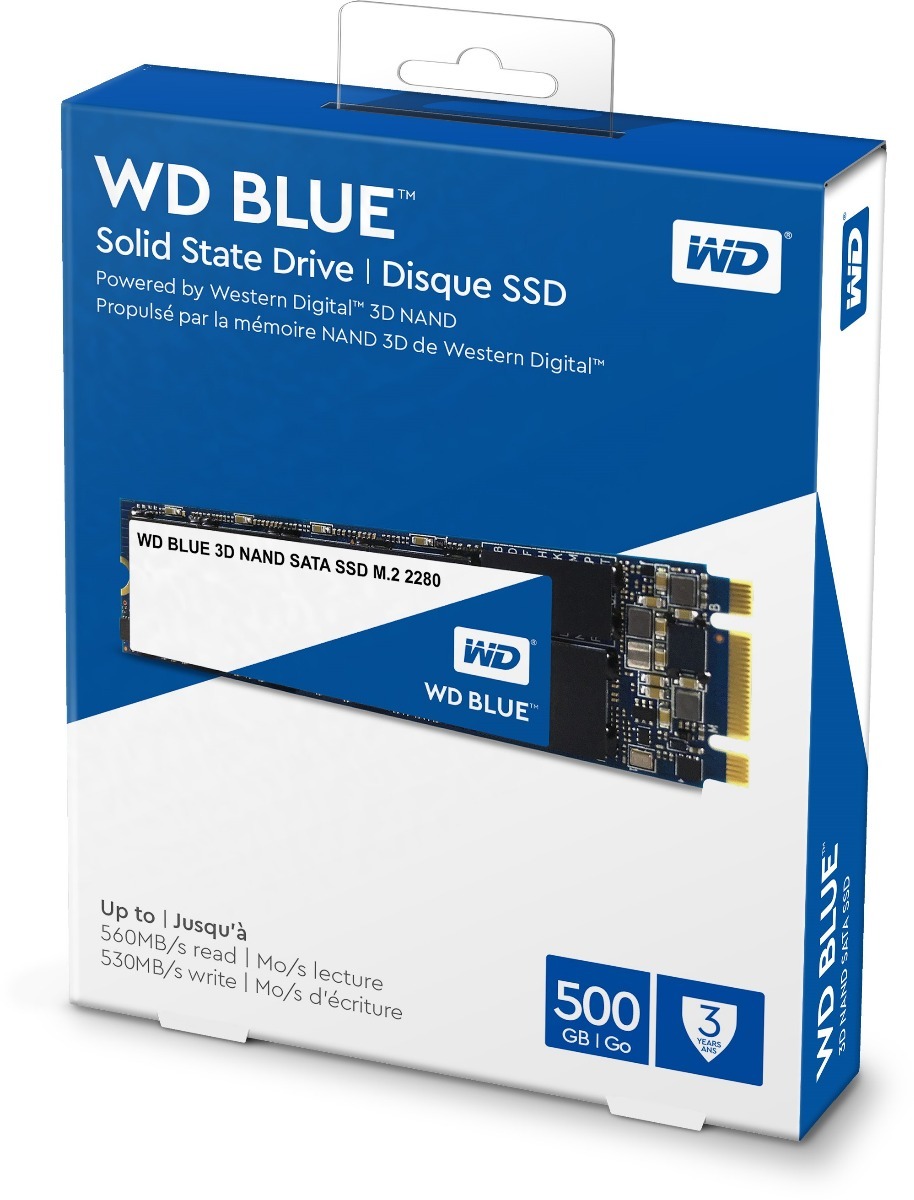 Disco Solido Western Digital 500gb M2 Nand Sata Blue 600mbps - U$S 136