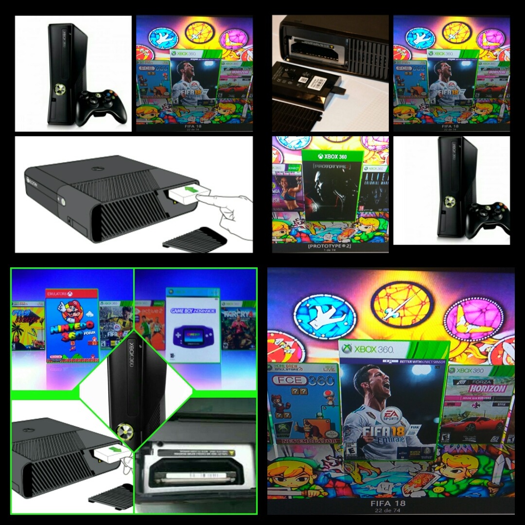 Disco Xbox 360 Rgh 250 Gb 10000 Juegos Garantia - $ 1.500,00 en Mercado Libre