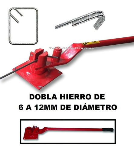 Dobladora Manual De Varillas Hasta 12mm Construtech - $ 2.750,00 en