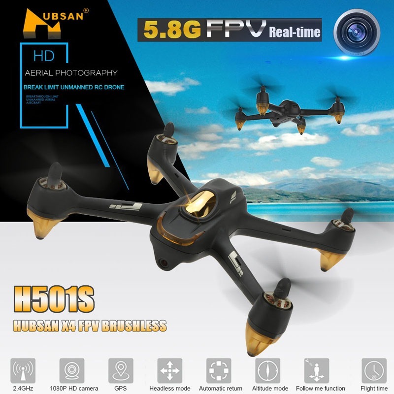 Drone Hubsan 501s Profesional Gps Cámara Fpv Hd - U$S 450,00 en Mercado