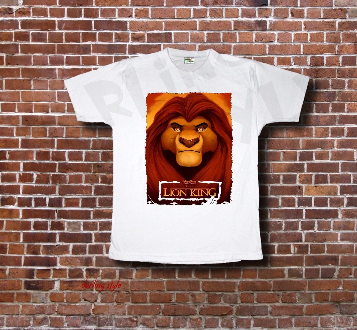 El Rey León En Tu Camiseta!!! 290,00 en Mercado Libre