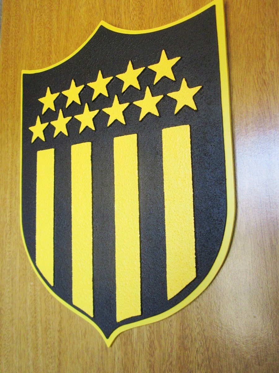 Escudo Peñarol Calado En Madera 39.5 X 30 Cm. - $ 1.200,00 ...