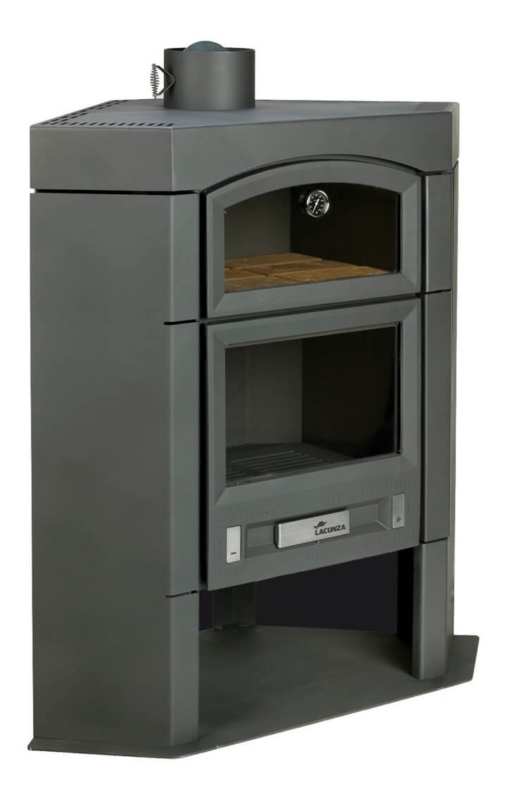 Estufa Y Horno A Leña Estufa Esquinera Con Horno A Leña Lacunza 9kw - U$S 1.680,00 en Mercado
