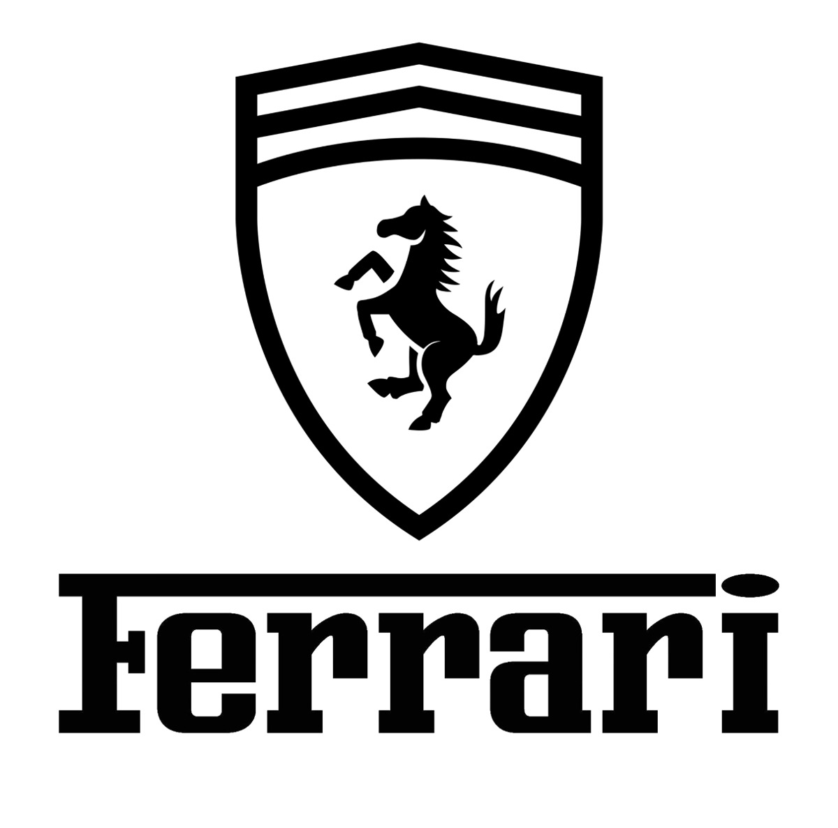 Ferrari Logo / Vinilo Adhesivo Ploteado / 12x12 Cms ...