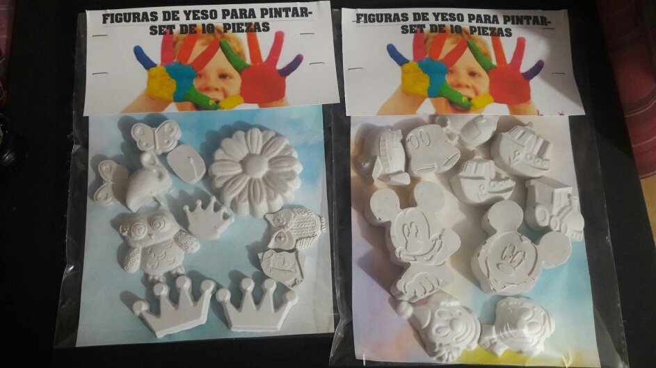 Figuras De Yeso Para Pintar.ideal Para Niños - $ 100,00 en Mercado Libre