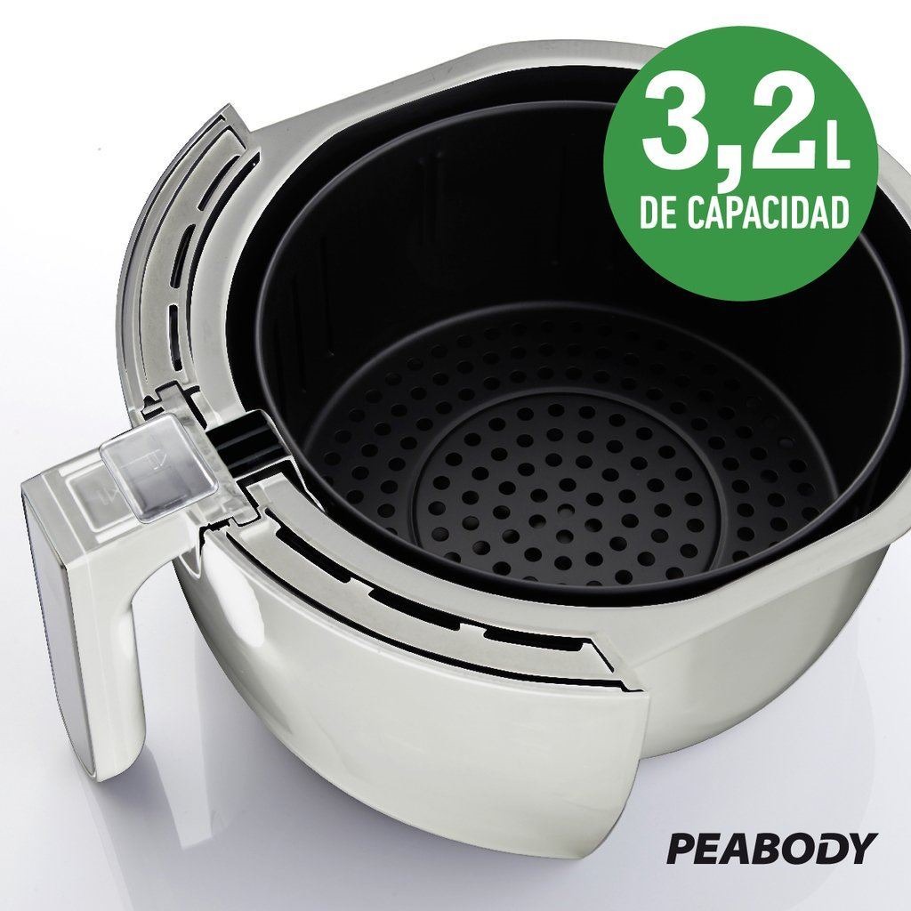 Freidora Peabody Sin Aceite 605b 3.2 Lts Gran Capacidad Pcm - $ 3.698 ...