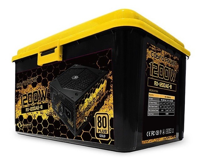 Fuente De Poder Raidmax Rx1200aeb 1200w Reales Gold Modular - U$S 239