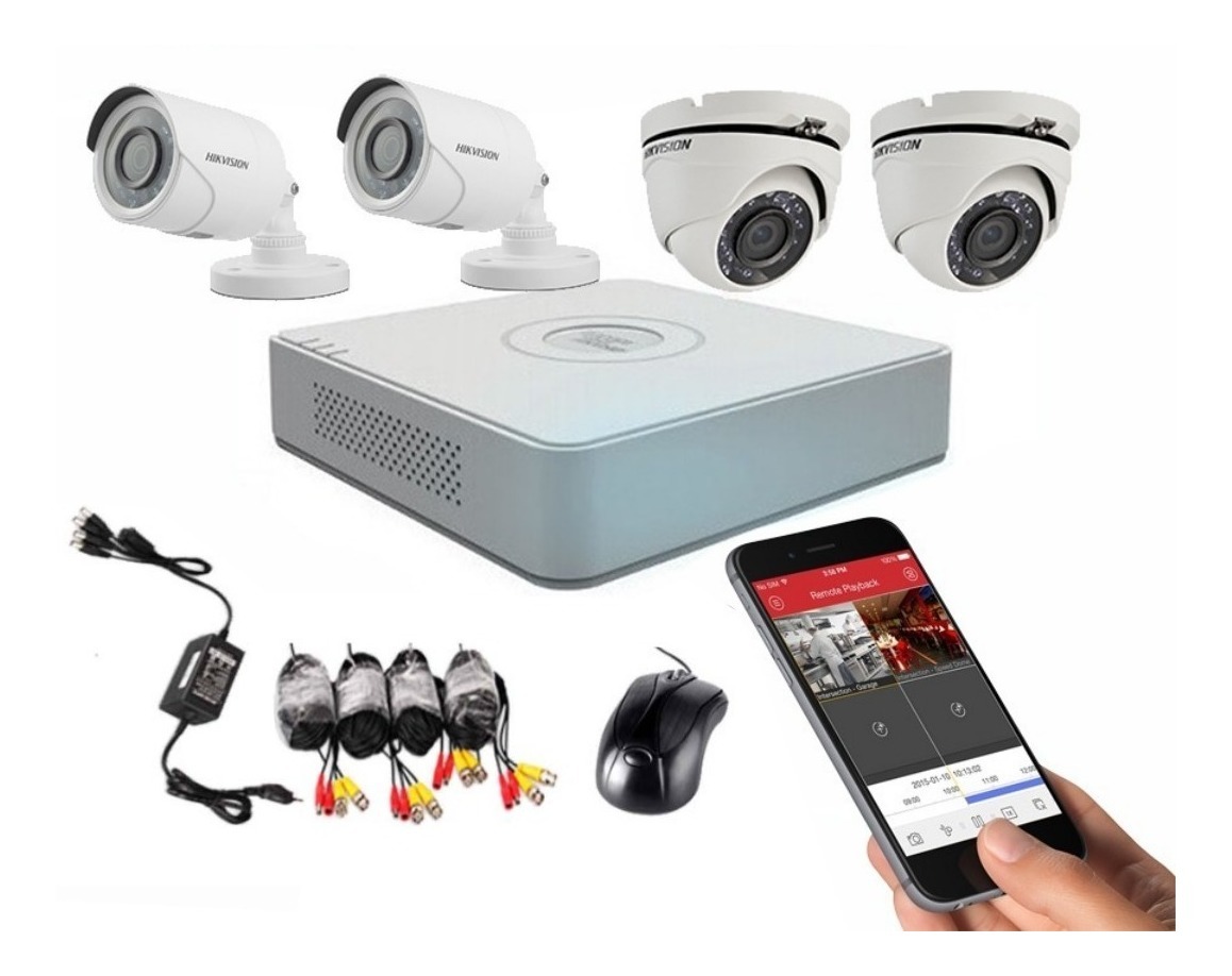 Hikvision Kit 4 Cámaras Seguridad 8 Canales 1080p Hd Matko Us 26000 En Mercado Libre 4288