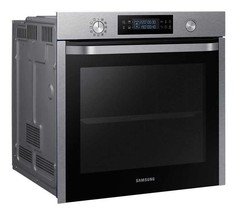 Встраиваемый электрический духовой шкаф samsung nv75k5541rs wt silver black