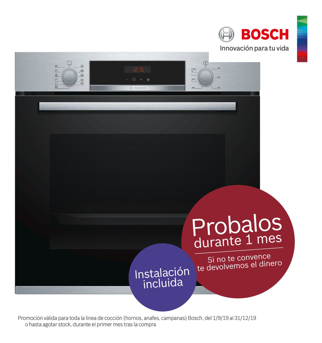 Horno Pirolítico Bosch Hba5740r0 - Tecnológico - U$S 973,00 En Mercado ...