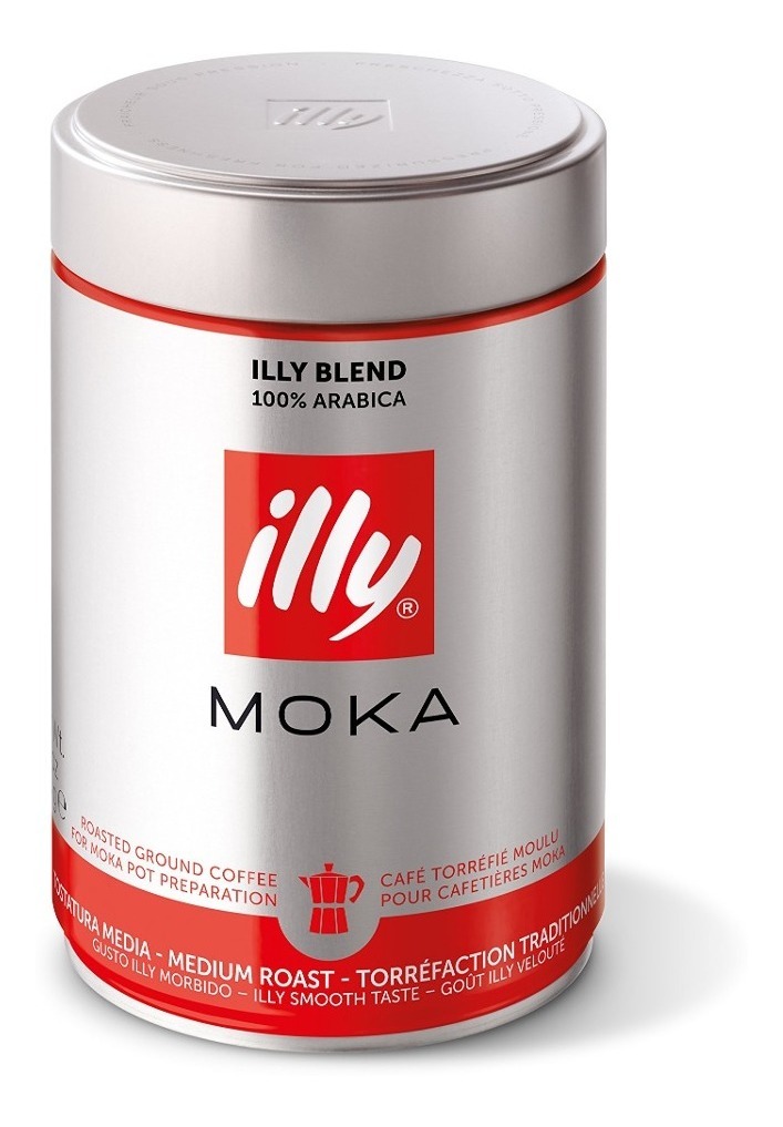 Illy Café, Moka Molido, Tueste Medio, 100 Arabica Bean F