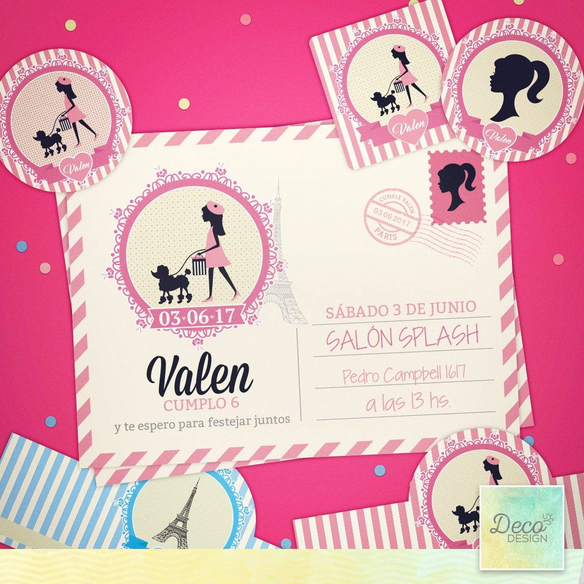 Tarjetas De Invitacion De Cumpleaños De Barbie - Compartir Tarjeta