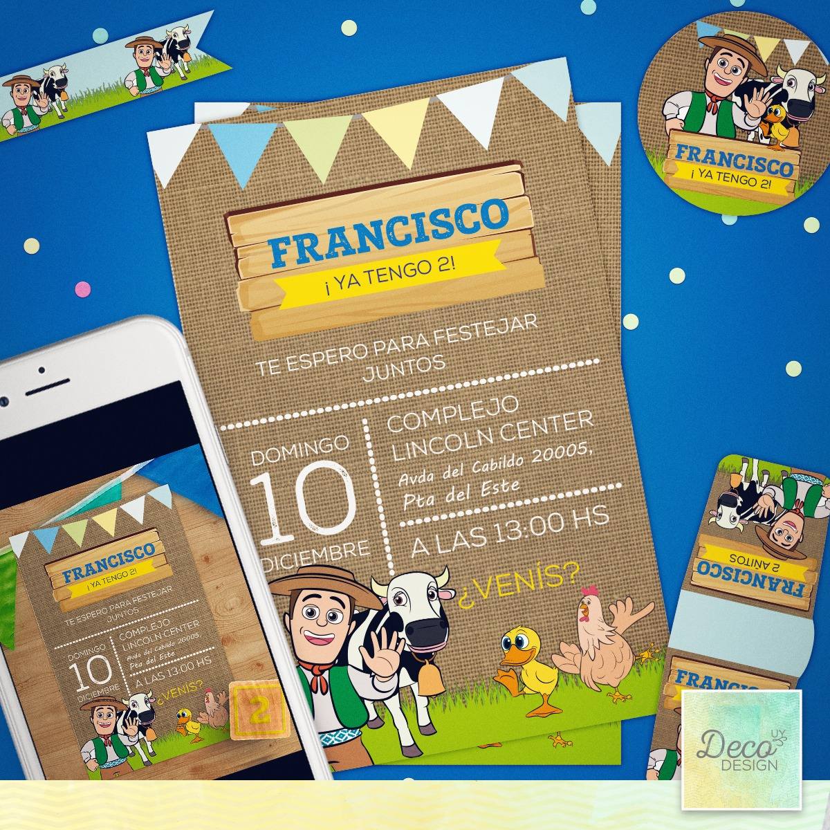 Invitacion De Cumpleaños La Granja De Xenón $ 22,00 en Mercado L Invitacion De Cumpleaños La Granja De Xenón $ 22,00 en Mercado L