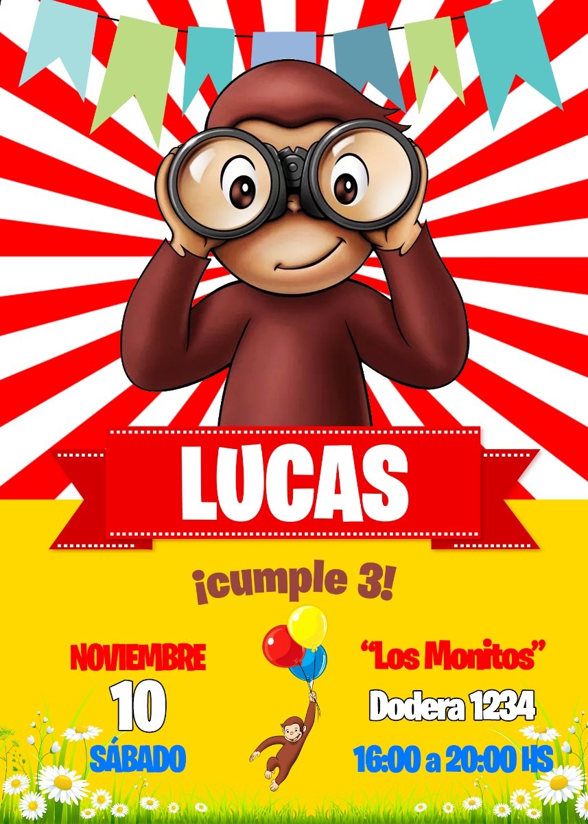 Tarjetas De Cumpleaños Jorge El Curioso Tarjetas De Cumpleaños Jorge El Curioso