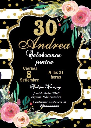 Invitaciones De Cumpleaos Para Adultos Mujeres Pinterest