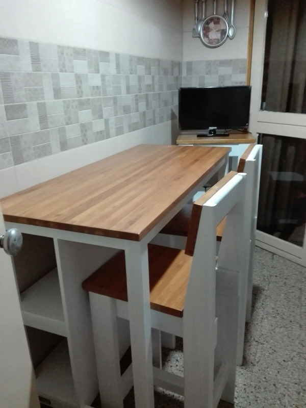 Isla De Cocina. Desayunador. Mesa De Madera. - $ 5.500,00 en Mercado Libre