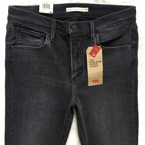 Jeans Levis Dama Super Skinny Originales Tiro Alto Vaqueros