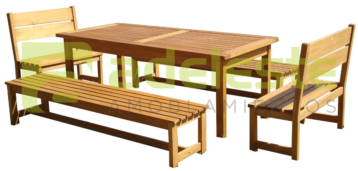 Juego De Barbacoa O Comedor Mesa Con 4 Bancos Para Exterior ... Juego De Barbacoa O Comedor Mesa Con 4 Bancos Para Exterior ...