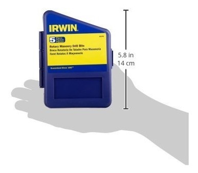 Irwin Tools 61170 Tungsten Carbide Masonry Drill Bit Set 5 Piece