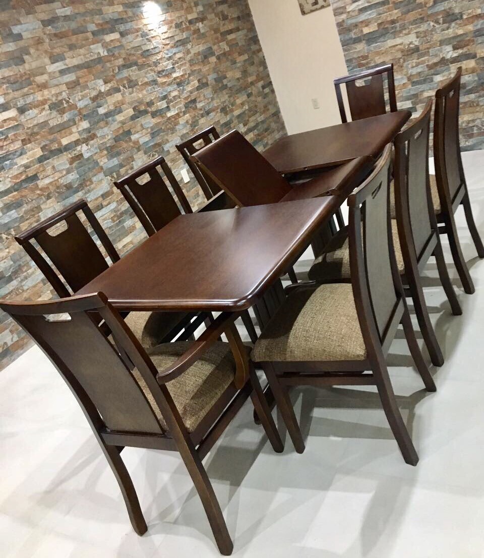 Juego De Comedor En Madera Extensible 6 Sillas- Mesas Madera - $ 32.500