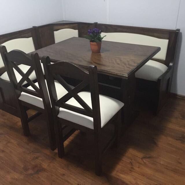 Juego De Comedor Esquinero. Nacional En Madera Maciza. - $ 14.600,00 ... Juego De Comedor Esquinero. Nacional En Madera Maciza. - $ 14.600,00 ...