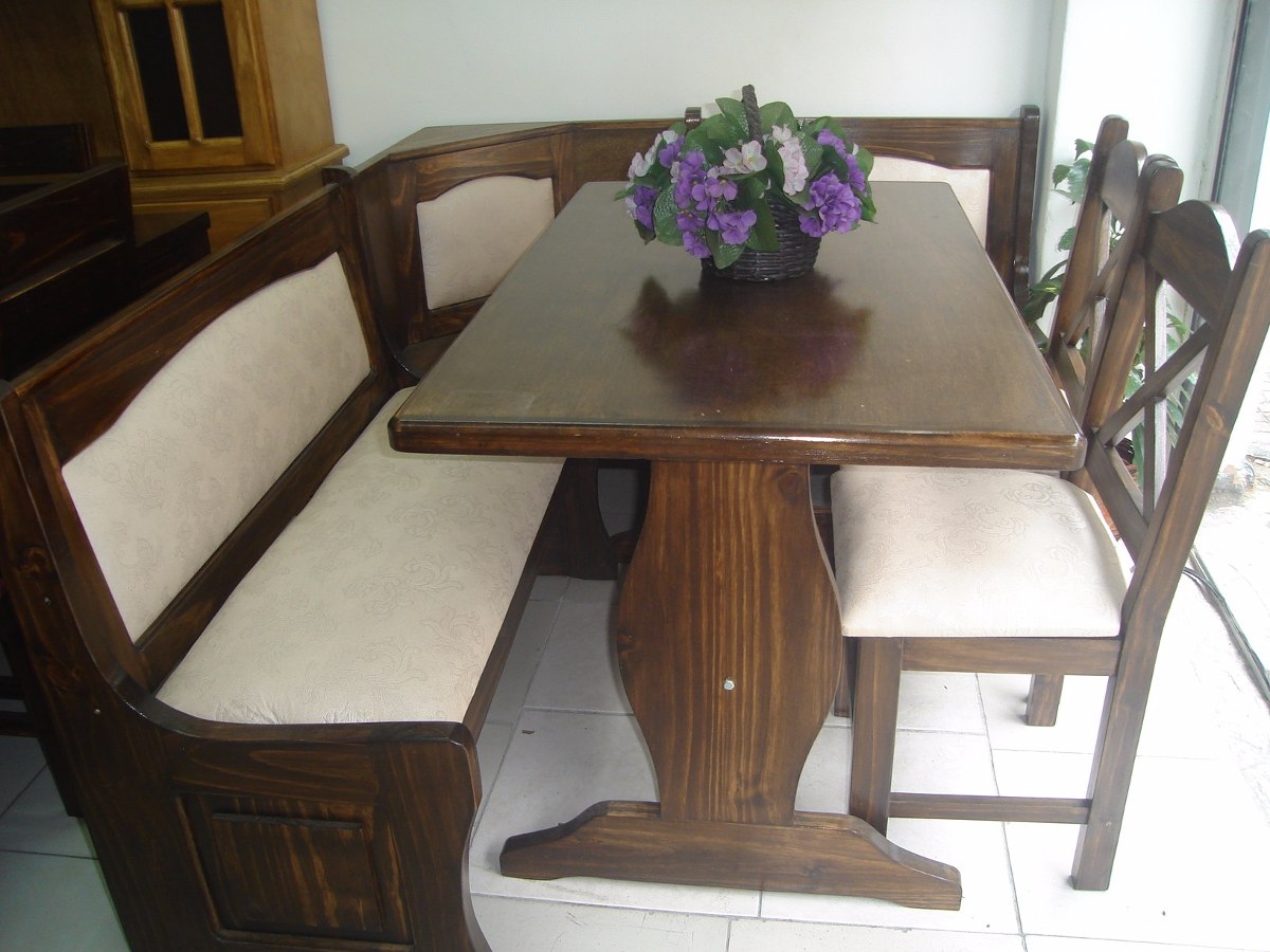 Juego De Comedor Esquinero. Nacional En Madera Maciza. - $ 14.600,00 ... Juego De Comedor Esquinero. Nacional En Madera Maciza. - $ 14.600,00 ...