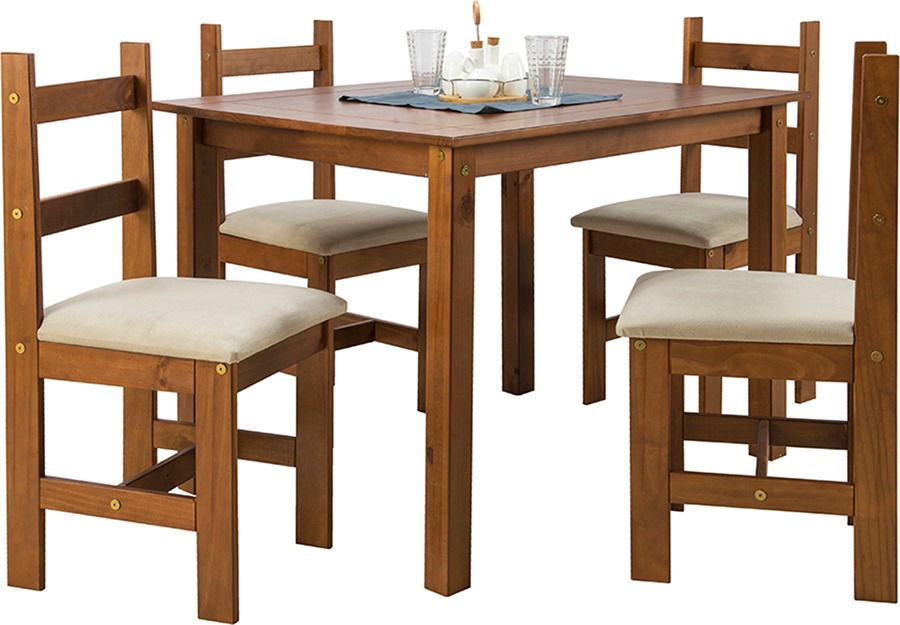 Juego De Comedor Madera 4 Sillas Comedor - $ 7.020,00 en Mercado Libre Juego De Comedor Madera 4 Sillas Comedor - $ 7.020,00 en Mercado Libre