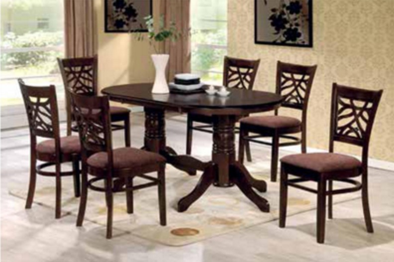 Juego De Comedor - Oval | 6 Sillas #plakards Juego De Comedor - Oval | 6 Sillas #plakards