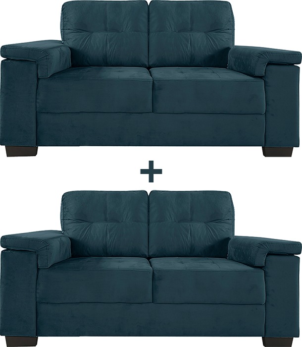 Juego Living 2 Sillones 2 Cuerpos Sofa Sillon Divino - $ 29.780,00 en