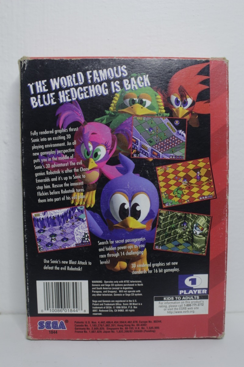 Sonic 3d Blast - Juego Original Sega Genesis - $ 1.550,00 ...