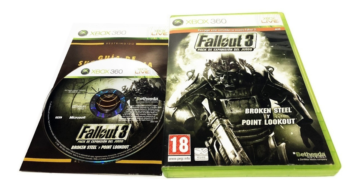 Fallout 3 Pack De Expansión - Juego Original Para Xbox 360 - $ 590,00 en Mercado Libre