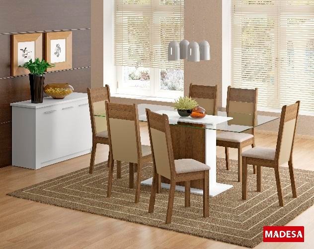 Juegos De Comedor Comedores Conjunto Beatriz Living Comedor - $ 14.681