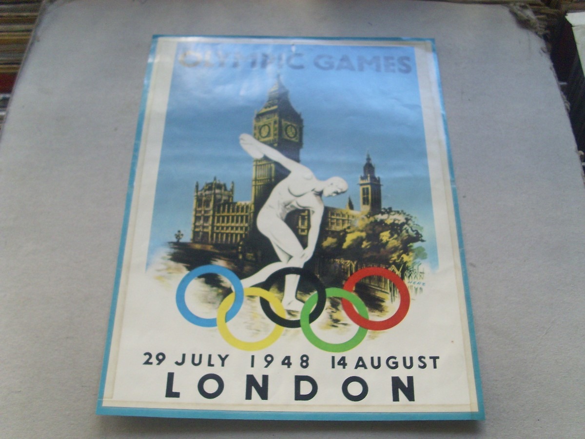 Juegos Olimpicos Londres 1948 Poster 600,00 en Mercado Libre