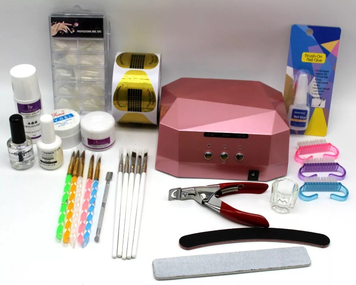 Kit Para Hacer Uñas En Acrilico Y Gel Completo