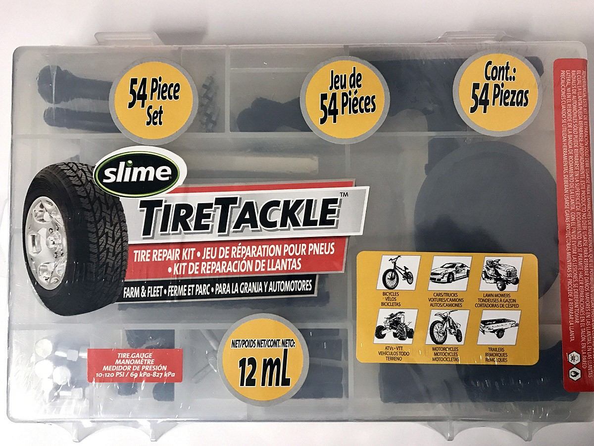 Kit Reparación De Cubiertas Y Neumáticos 54 Piezas Slime