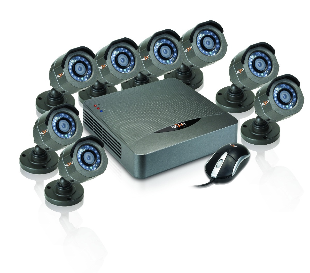 Регистратор на 8 камер. Корейский регистратор для видеонаблюдения AHD-2016. AFX-HVR 0801. Готовые комплекты видеонаблюдения. Комплект видеонаблюдения AHD.