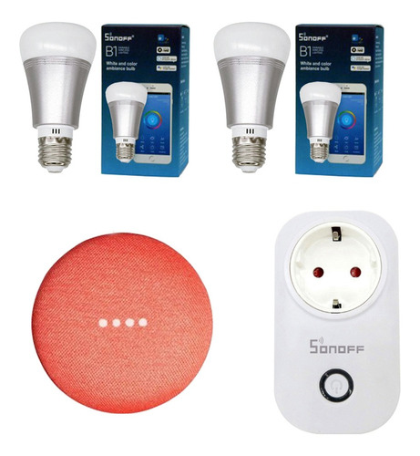 Kit Smart Sonoff Toma+lampara+ Google Home Mini - U$S 139 ...