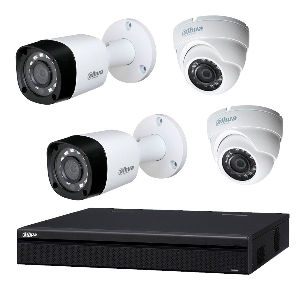 Kit Video Vigilancia 4 Camaras Dvr Dahua Futuro21 - U$S 199,00 en ...